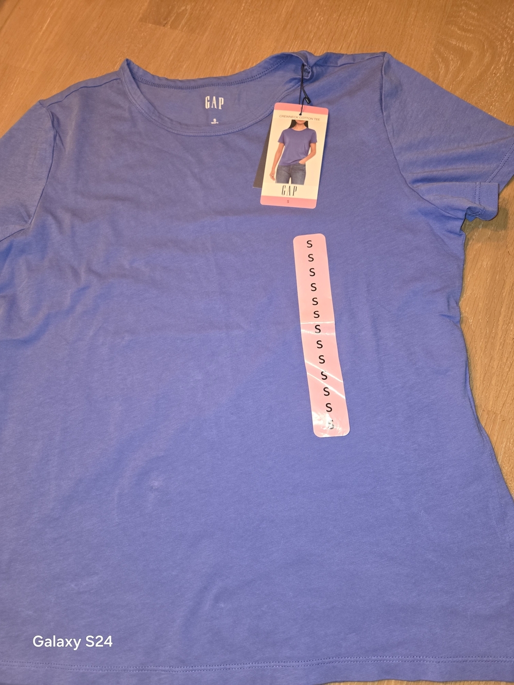 GAP Womens S Crewneck 100% Cotton Tee Sz S Blue New